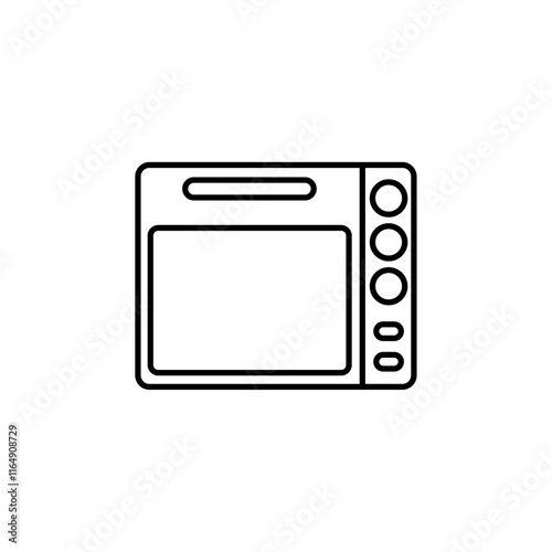 microwave icon vector symbol isolated