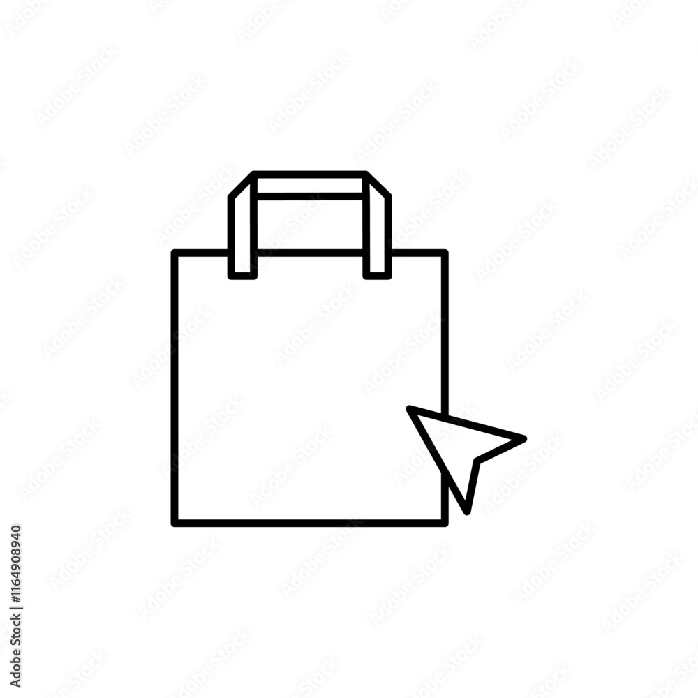 open shopping bag icon vector symbol isolated open shopping bag icon vector symbol isolated