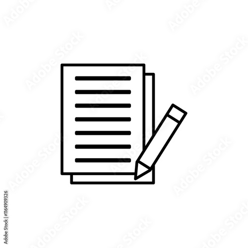 take note icon vector symbol isolated
