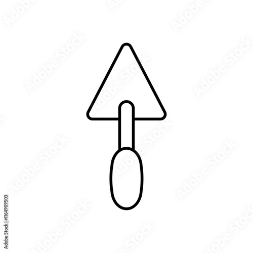 trowel icon vector symbol isolated