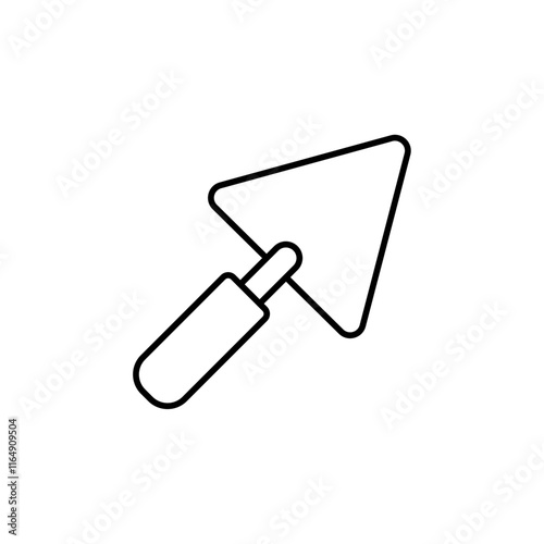 trowel icon vector symbol isolated