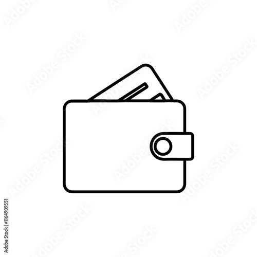 wallet icon vector symbol isolated