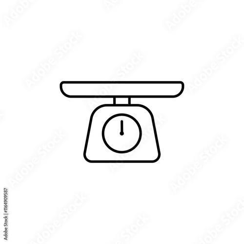 weighing scale icon vector symbol isolated