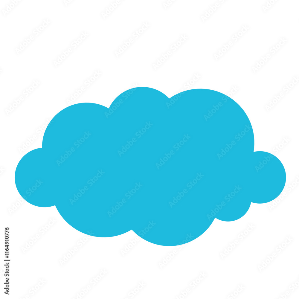 Blue cloud illustrations. Vector of cartoon clouds in flat design.Cloud. Blue cloud illustrations. Vector of cartoon clouds in flat design.Cloud.
