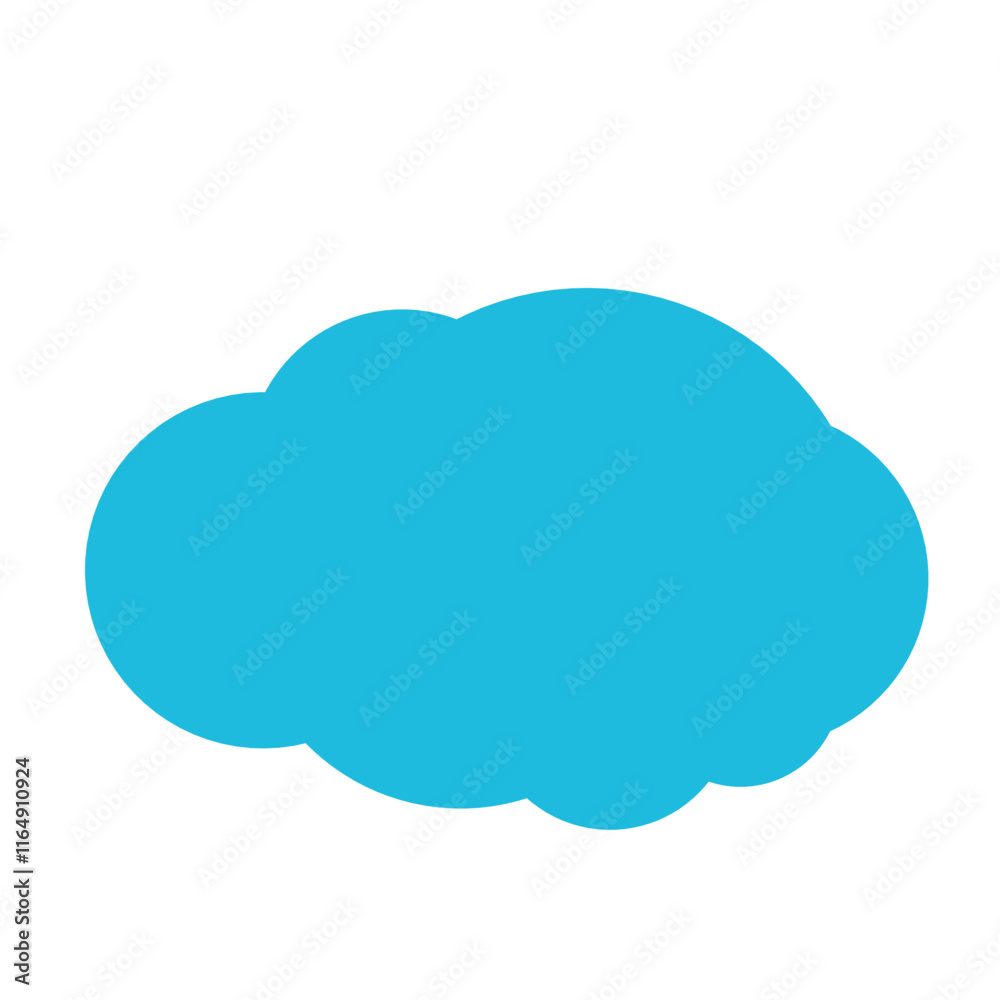 Blue cloud illustrations. Vector of cartoon clouds in flat design.Cloud. Blue cloud illustrations. Vector of cartoon clouds in flat design.Cloud.