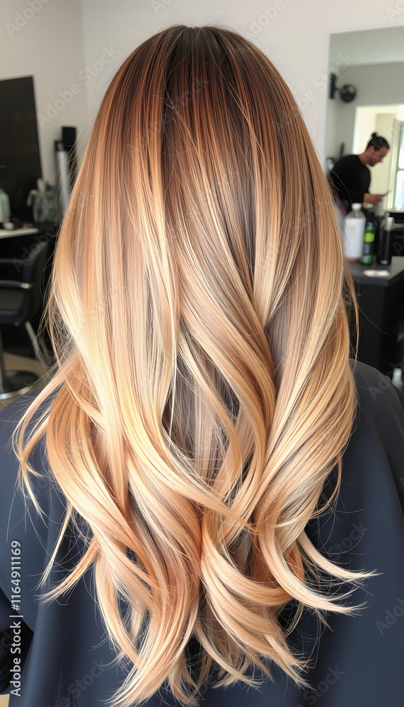 dyed hair. hair coloring. beautiful hair. dyed hair in a beauty salon. before and after hair coloring, silhouette, with white tones dyed hair. hair coloring. beautiful hair. dyed hair in a beauty salon. before and after hair coloring, silhouette, with white tones