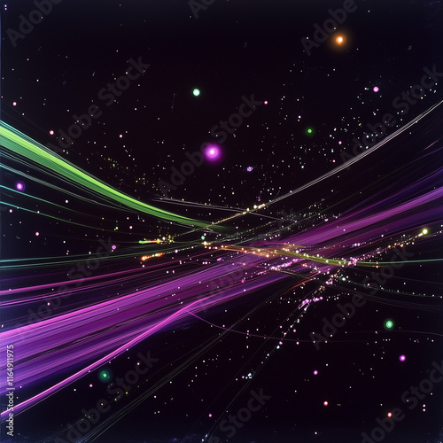 Obraz na płótnie Wallpaper in space theme w salonie