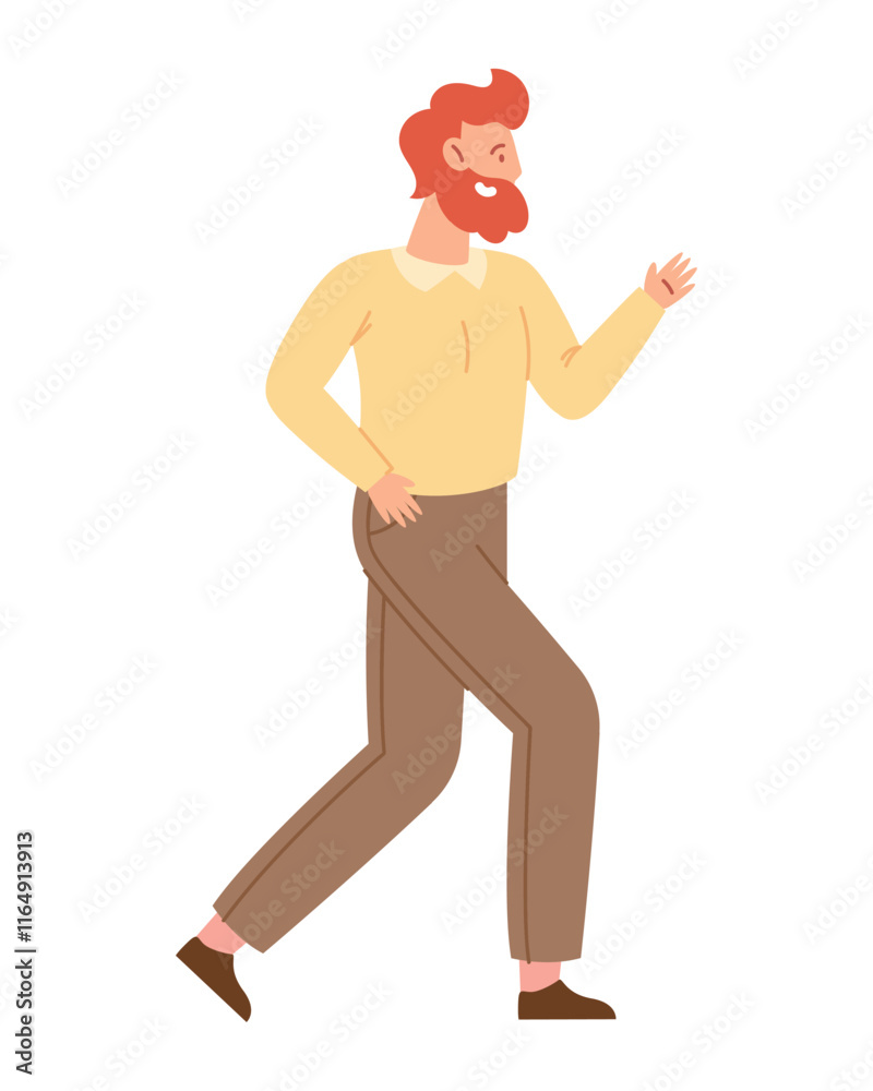 Fototapeta premium dancing adult man