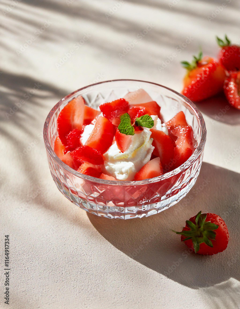 Fresas con crema Fresas con crema