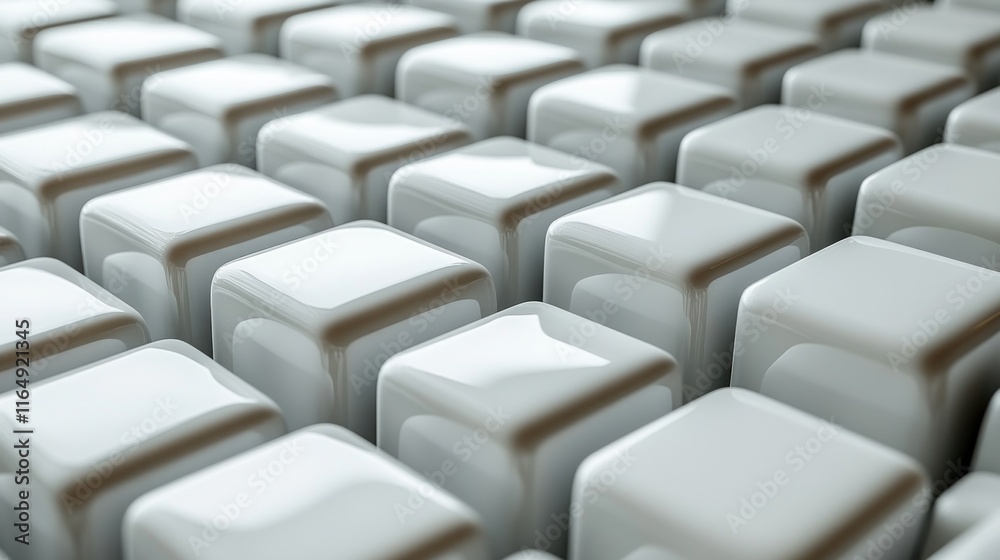 Abstract background of many glossy white cubes. Abstract background of many glossy white cubes.