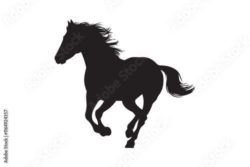 Horse silhouette and vector