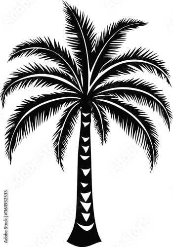 palm tree silhouette vector