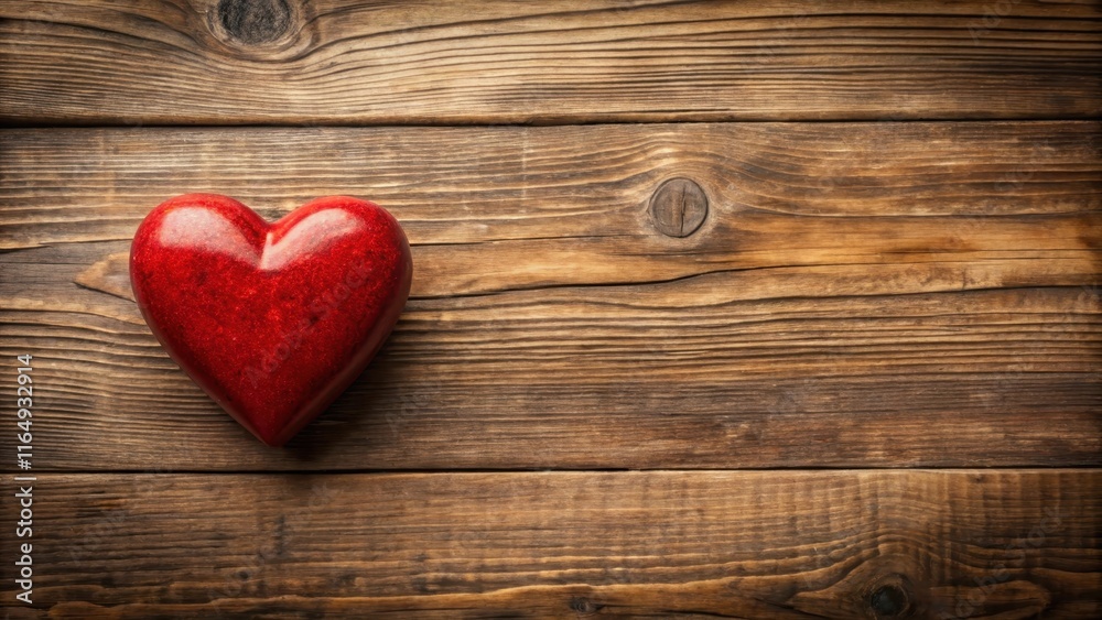 Warm red heart design on wooden table background with subtle cracks and texture, match, wood, match, wood, couple, sentimental Warm red heart design on wooden table background with subtle cracks and texture, match, wood, match, wood, couple, sentimental