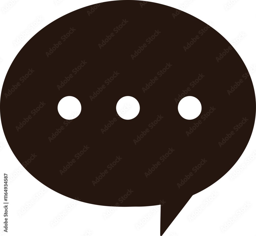 Fototapeta premium black speech bubble icon on a transparent background.eps