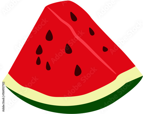 fresh watermelon slice