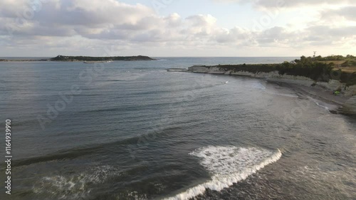 Wallpaper Mural Waves Coastline Aerial Drone Torontodigital.ca