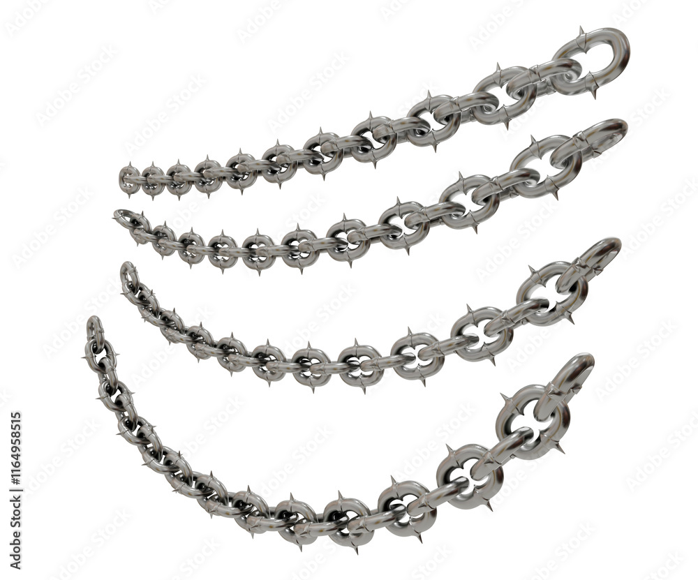 Security Measures: A visual representation of security measures, with sharp-tipped chains symbolizing protection. Security Measures: A visual representation of security measures, with sharp-tipped chains symbolizing protection.