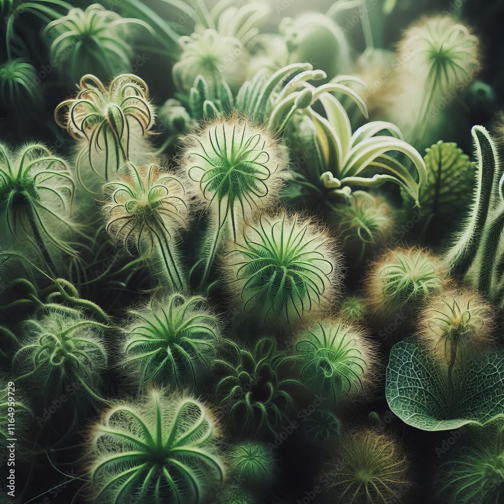 Plant fibers and textures natural greens Plant fibers and textures natural greens