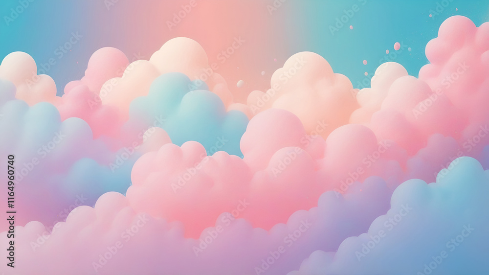 Dreamy Pastel Grainy Gradient with Cotton Candy Colors, Soft, Abstract Background in Gentle Hues Dreamy Pastel Grainy Gradient with Cotton Candy Colors, Soft, Abstract Background in Gentle Hues