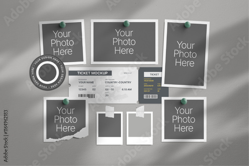 Vacation Photo Collage Layout