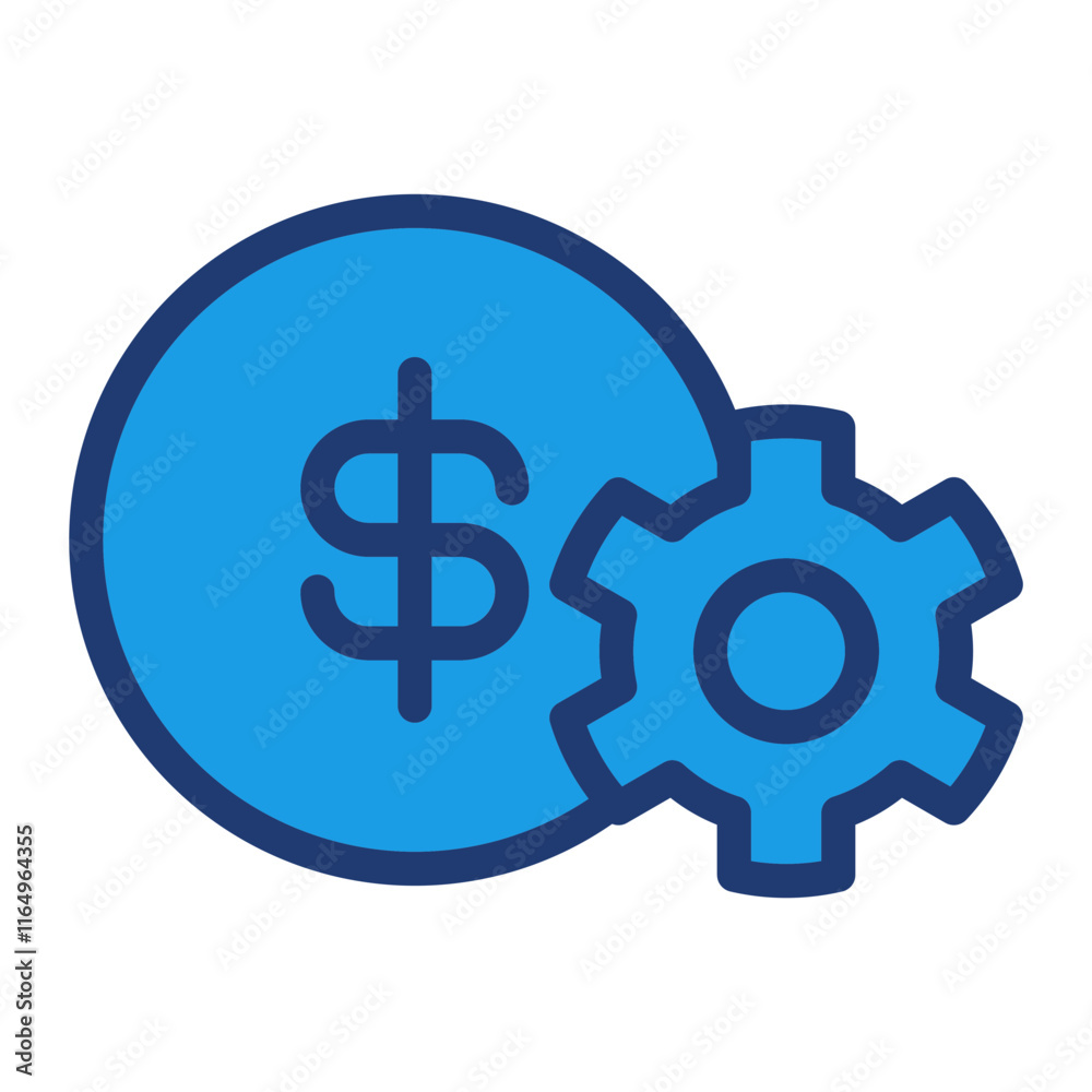 Settings Blue Color Icon Settings Blue Color Icon