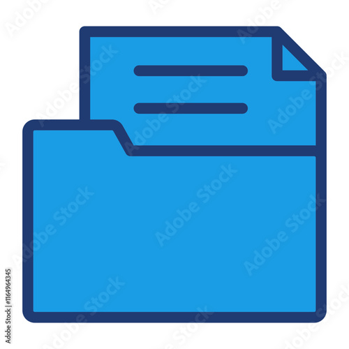 File Blue Color Icon