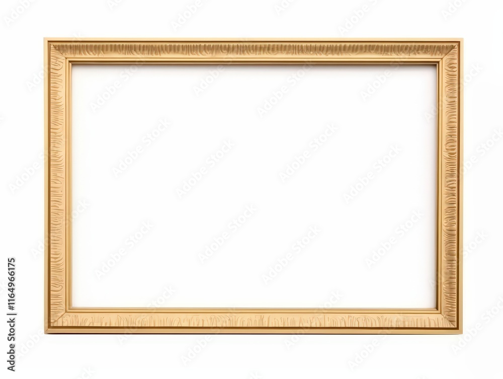 Isolated Decorative Frame on White Background for Artwork Presentation, Empty Space for Customization and Design Projects Isolated Decorative Frame on White Background for Artwork Presentation, Empty Space for Customization and Design Projects