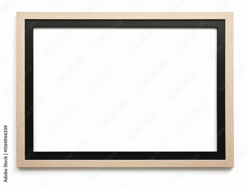 Isolated Wooden Frame on a White Background Suitable for Various Creative Applications and Displaying Artwork or Photography Isolated Wooden Frame on a White Background Suitable for Various Creative Applications and Displaying Artwork or Photography