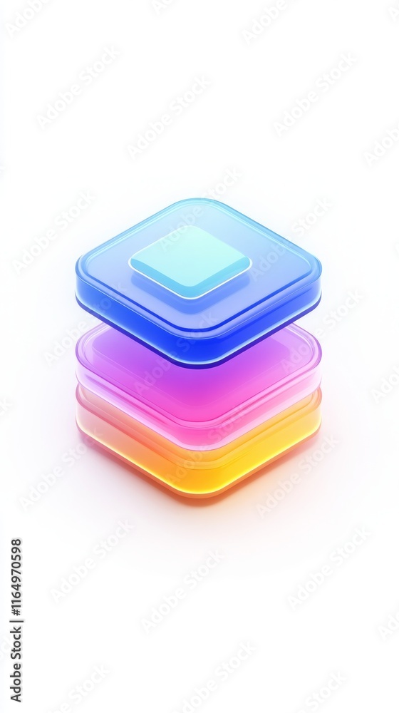 Layered Geometric Shapes, Vibrant Abstract Design Layered Geometric Shapes, Vibrant Abstract Design