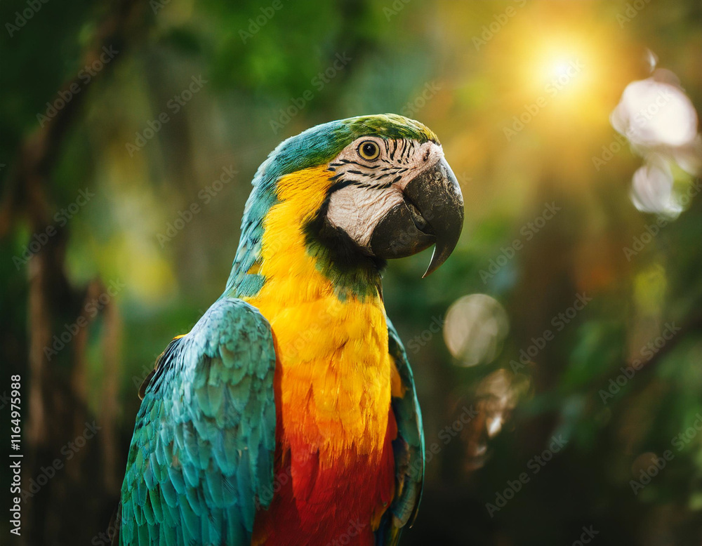 Fototapeta premium exotic parrot animal image