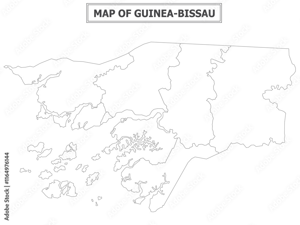 Obraz premium African Countries Geography Political map. Political map of country with capital, province or state capital, major cities and town.