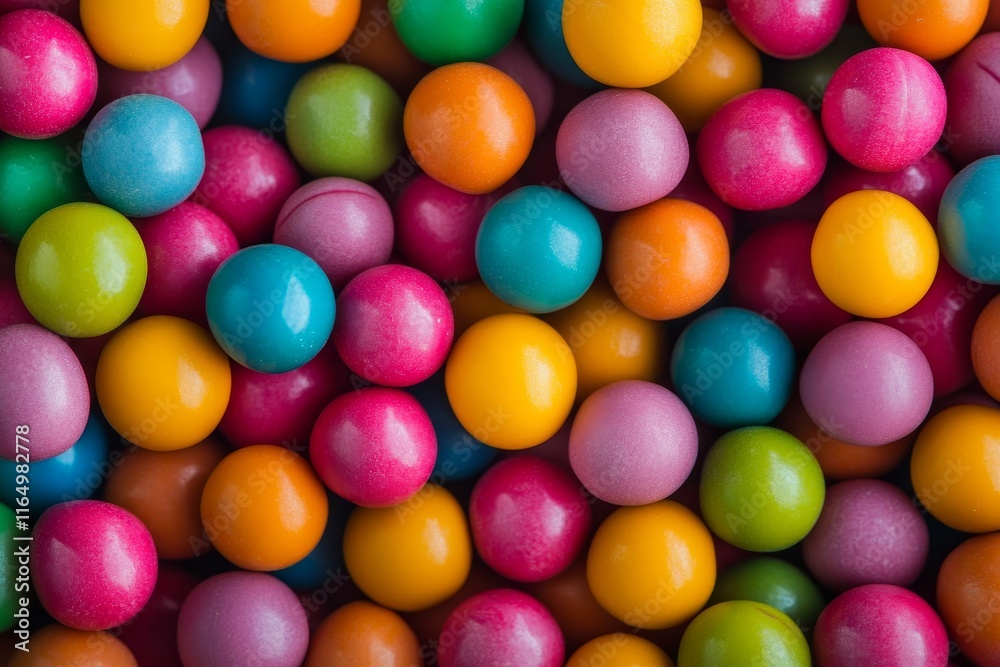 Obraz premium Colorful candy balls background texture.