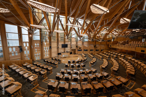 Obraz na płótnie Scottish Parliament - Edinburgh, UK w salonie