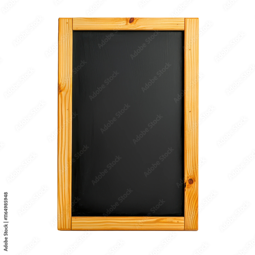 Rustic Wooden Framed Chalkboard on Isolated Background Rustic Wooden Framed Chalkboard on Isolated Background