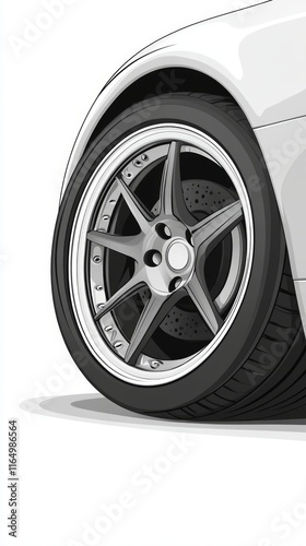 Close-up of a Stunning Car Wheel Design