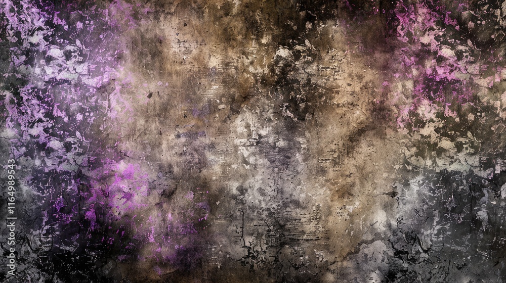 Fototapeta premium Abstract textured background with a mix of dark and light colors, creating a moody atmosphere.