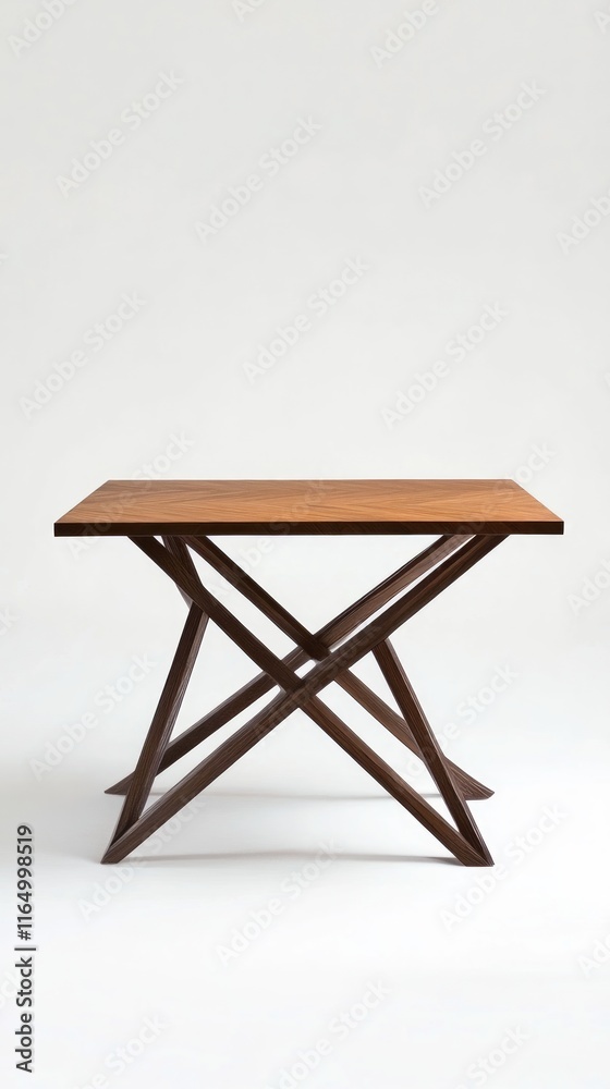 Modern X-Shaped Wooden Coffee Table Design with Exquisite Wood Grain Modern X-Shaped Wooden Coffee Table Design with Exquisite Wood Grain