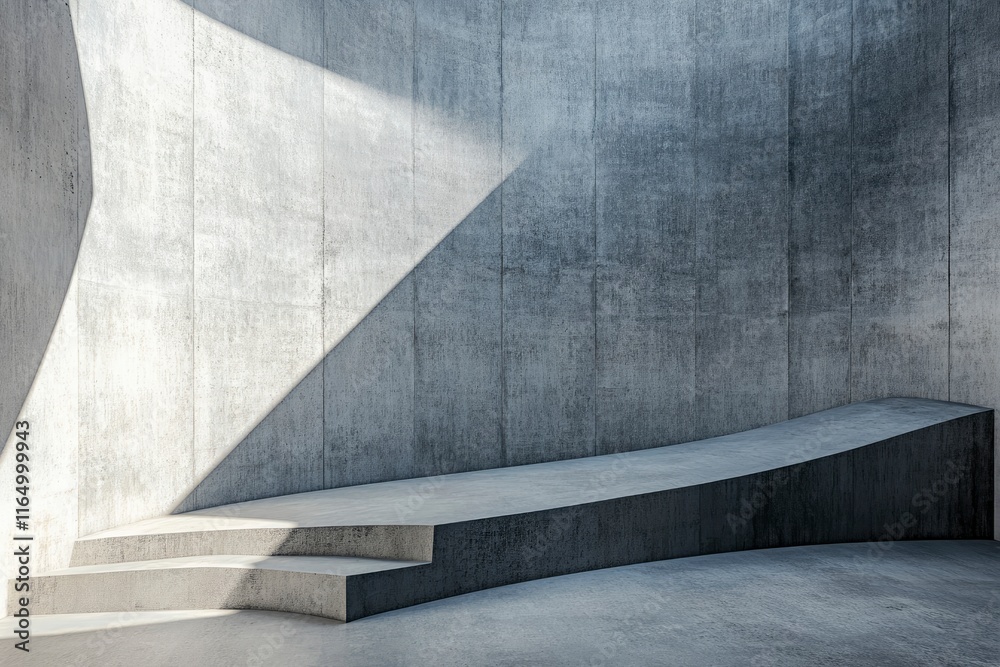 Concrete wall and floor with light and shadow backgrounds, use for product display for presentation and cover banner design Concrete wall and floor with light and shadow backgrounds, use for product display for presentation and cover banner design