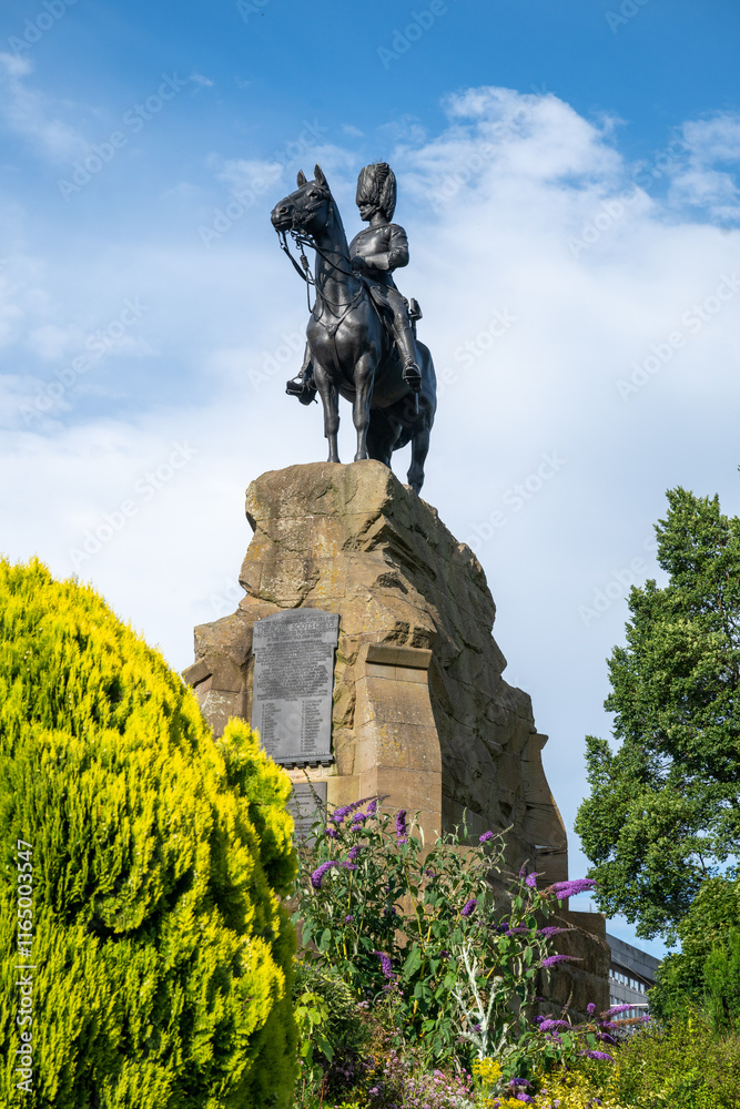 The Royal Scots Greys Monument Statue - UK The Royal Scots Greys Monument Statue - UK