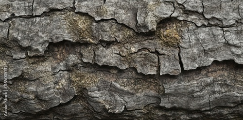 Intricately Textured Bark A Close-Up of Nature's Complex Design