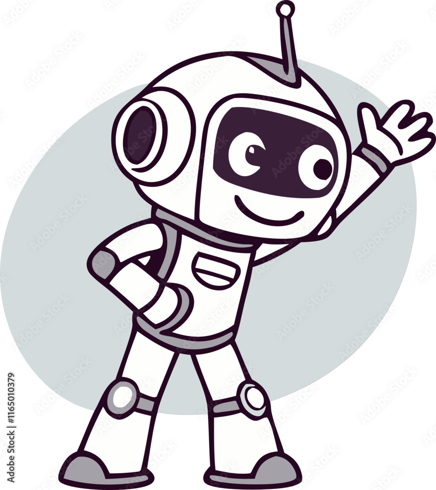 Obraz premium generative ai character svg