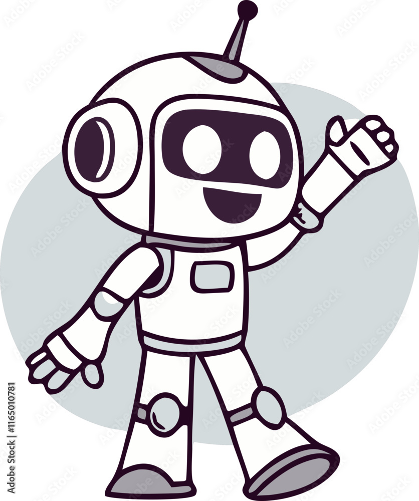 Obraz premium generative ai character svg