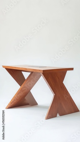 Modern X-Shaped Wooden Table: A Statement Piece for Your Home