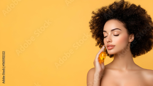 Smiling brunette lady enjoying a fresh orange juice from a glass, embracing a healthy lifestyle