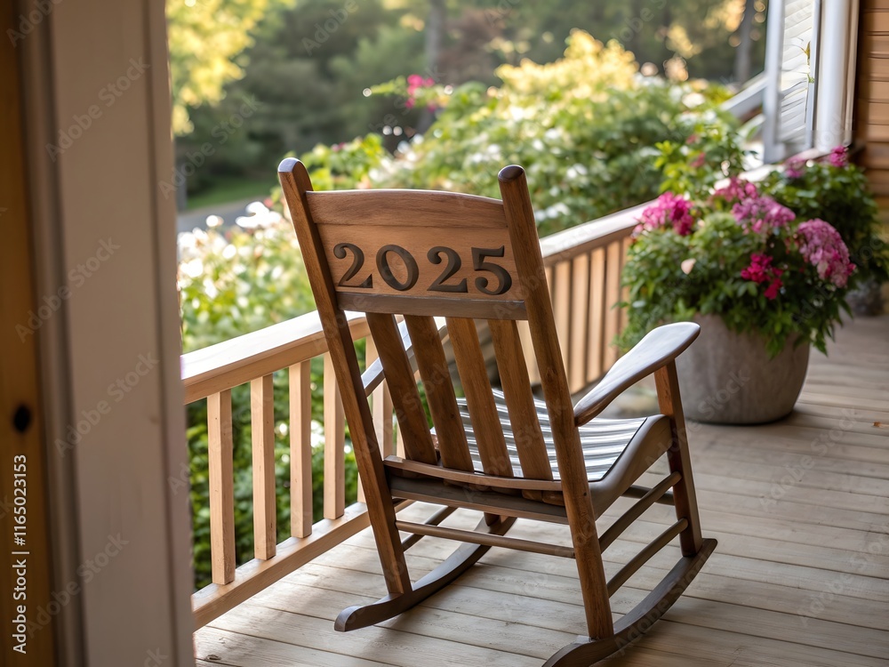 table and chairs in the garden