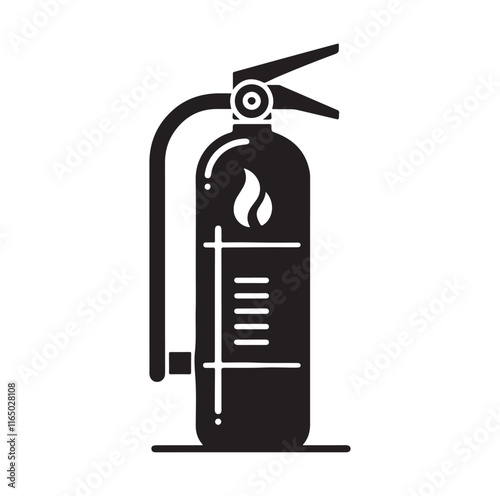 Fire Extinguisher silhouette vector illustration