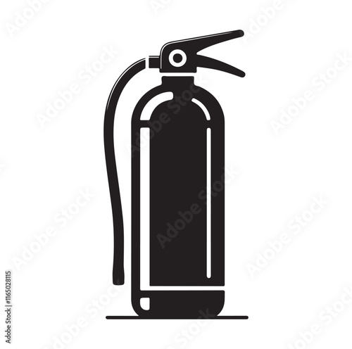 Fire Extinguisher silhouette vector illustration