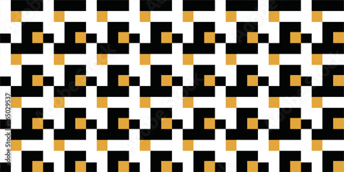 BLACK,GOLD AND WHITE GEOMETRI...