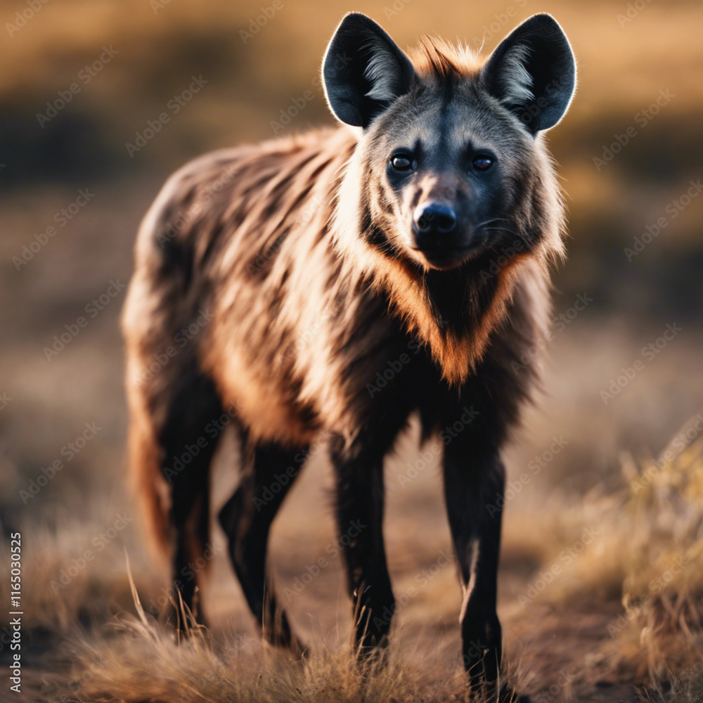 Fototapeta premium Hyena Dog Closeup