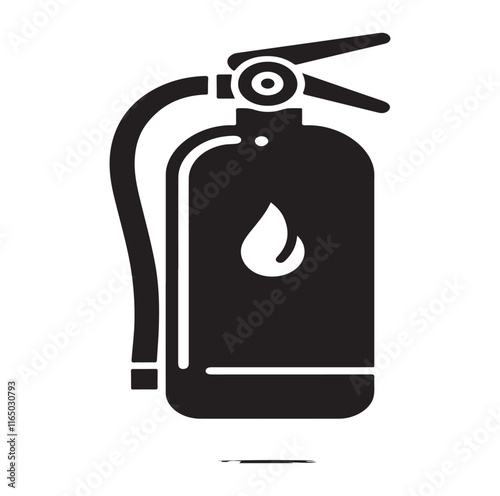 Fire Extinguisher silhouette vector illustration